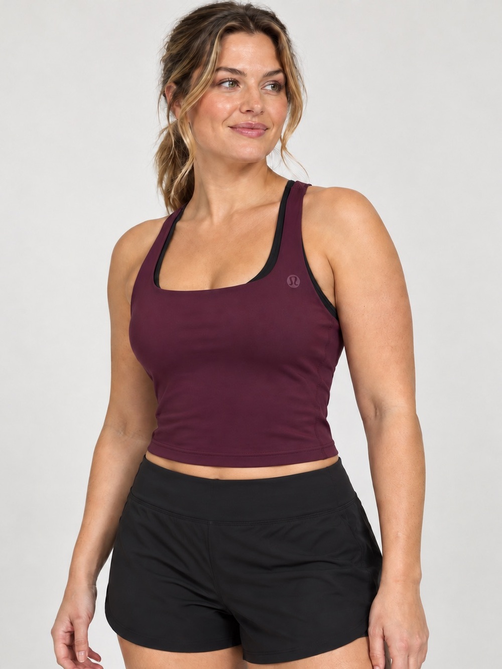 #1011 NWT lululemon Lightweight Tennis Tank Garnet Size 10 Built-In Bra